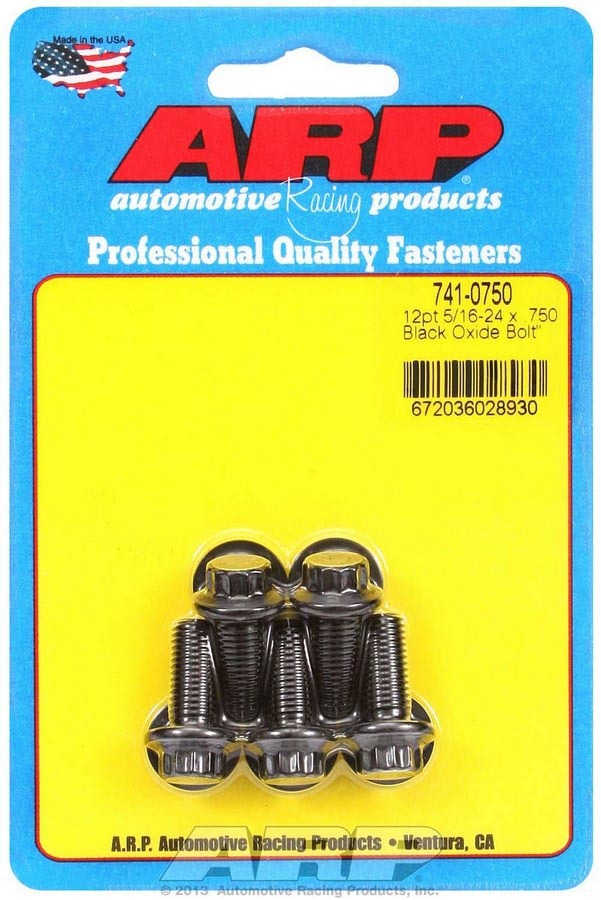 Bolt Kit - 12pt. (5) 5/16-24 x .750  -  741-0750