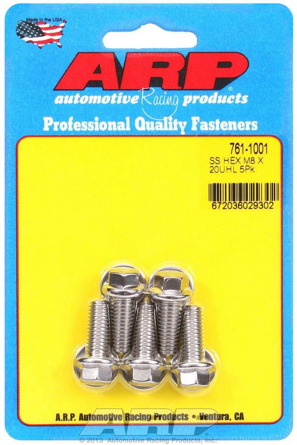 S/S Bolt Kit - 6pt. (5) 8mm x 1.25 x 20  -  761-1001