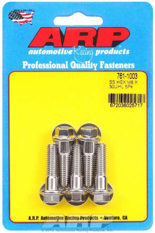 S/S Bolt Kit - 6pt. (5) 8mm x 1.25 x 30  -  761-1003