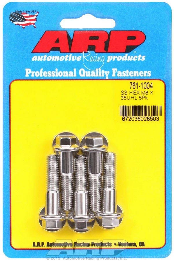 S/S Bolt Kit - 6pt. (5) 8mm x 1.25 x 35mm  -  761-1004