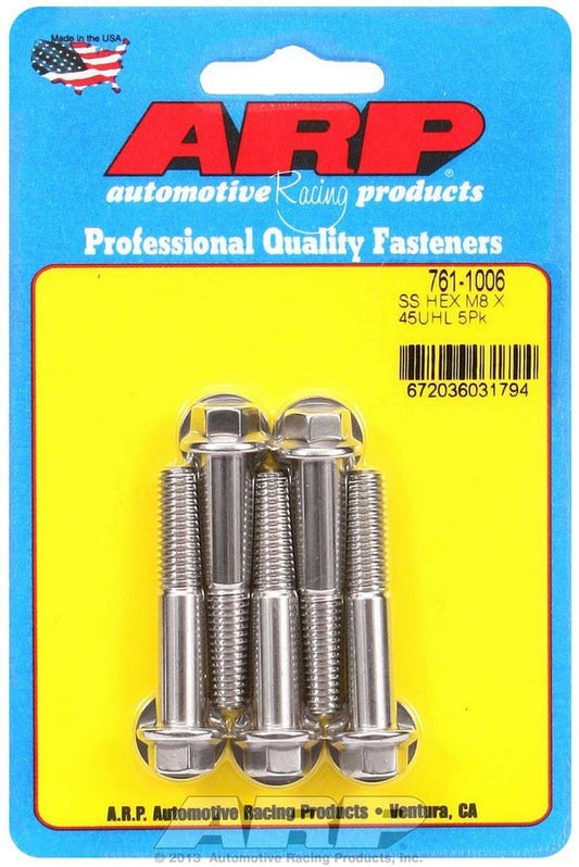 Bolt Kit - SS 6pt 5pk 8mm x 1.25 x 45mm  -  761-1006