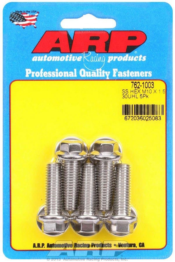 S/S Bolt Kit - 6pt. (5) 10mm x 1.5 x 30mm  -  762-1003