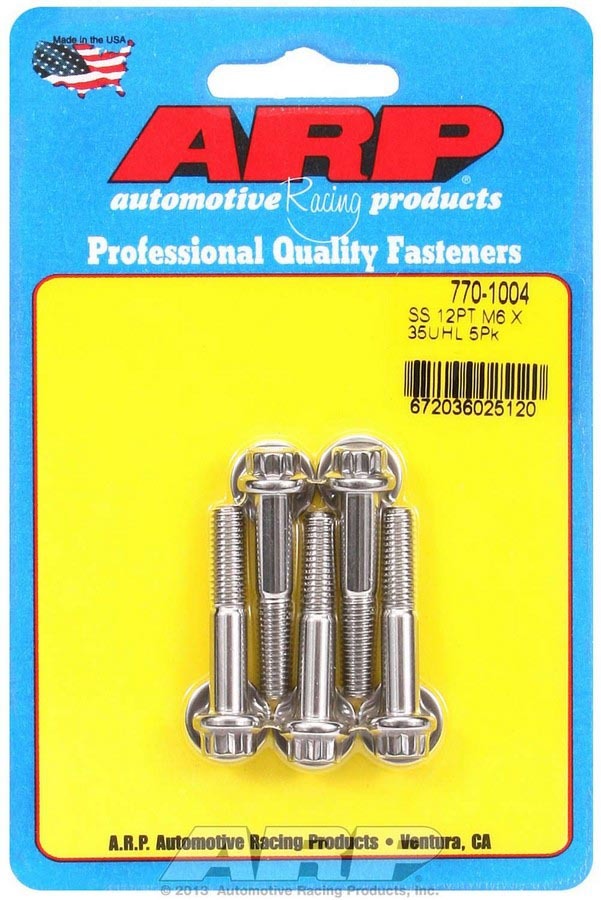 S/S Bolt Kit - 12pt. (5) 6mm x 1.00 x 35  -  770-1004