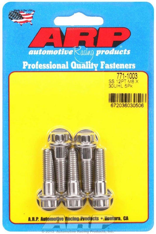 S/S Bolt Kit - 12pt. (5) 8mm x 1.25 x 30  -  771-1003