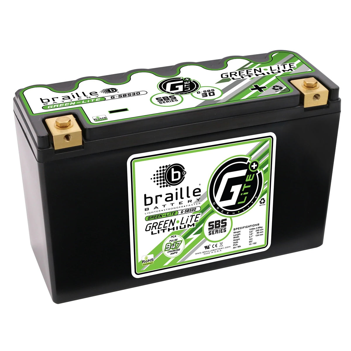 Green-Lite Lithium G-SBC30 Battery 947 Amps  -  G-SBS30