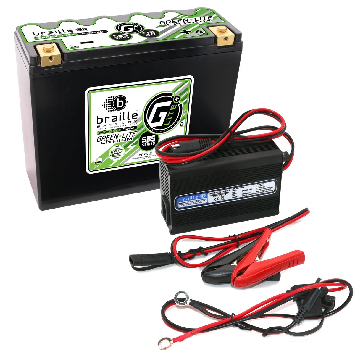 Green-Lite Lithium G-SBC40 Battery/Charger  -  G-SBS40C