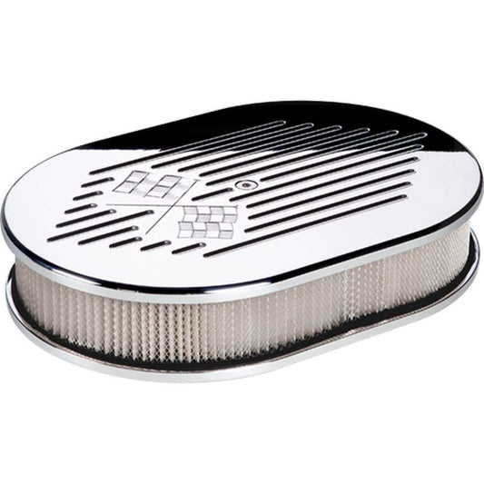 Small Oval Air Cleaner W/Flags  -  15327