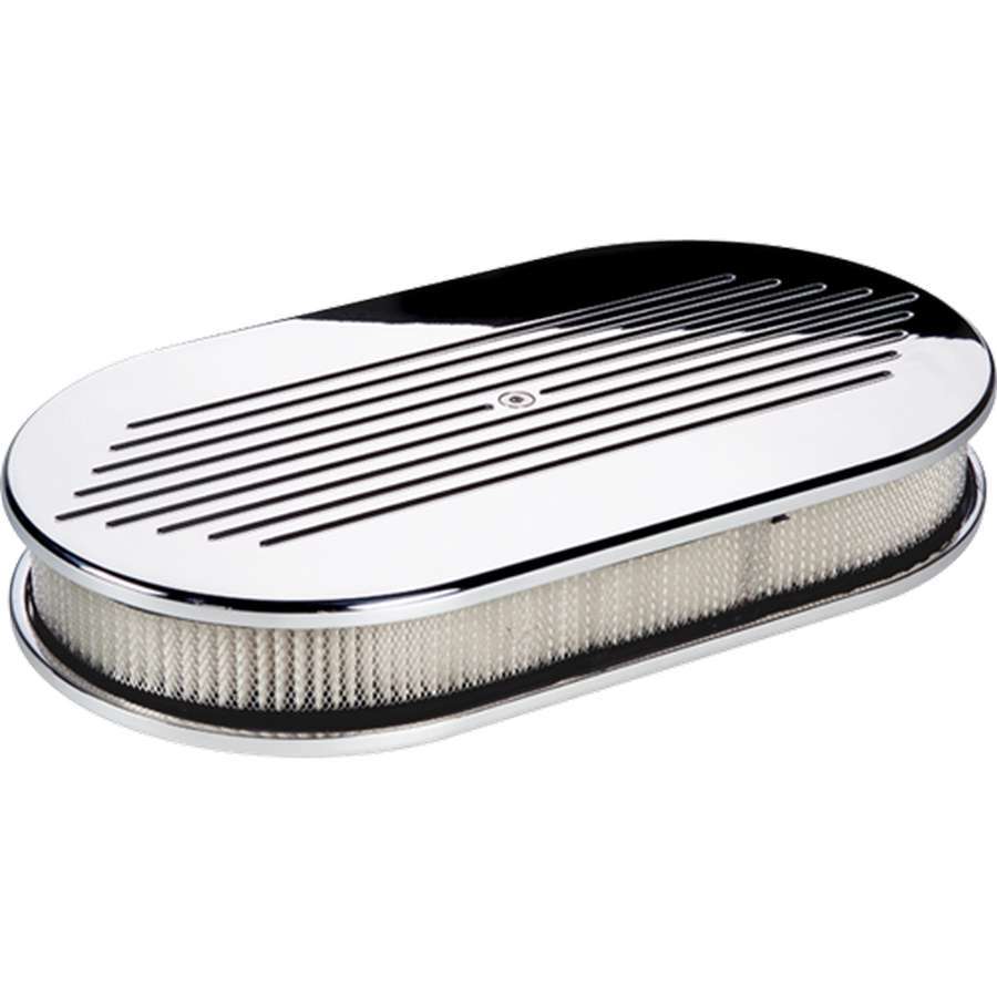 Large Oval Ball Milled Air Cleaner  -  15420