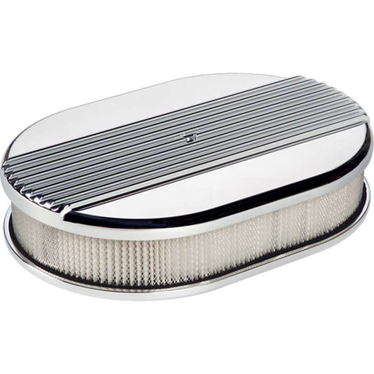 Small Ribbed Oval Air Cleaner  -  15630