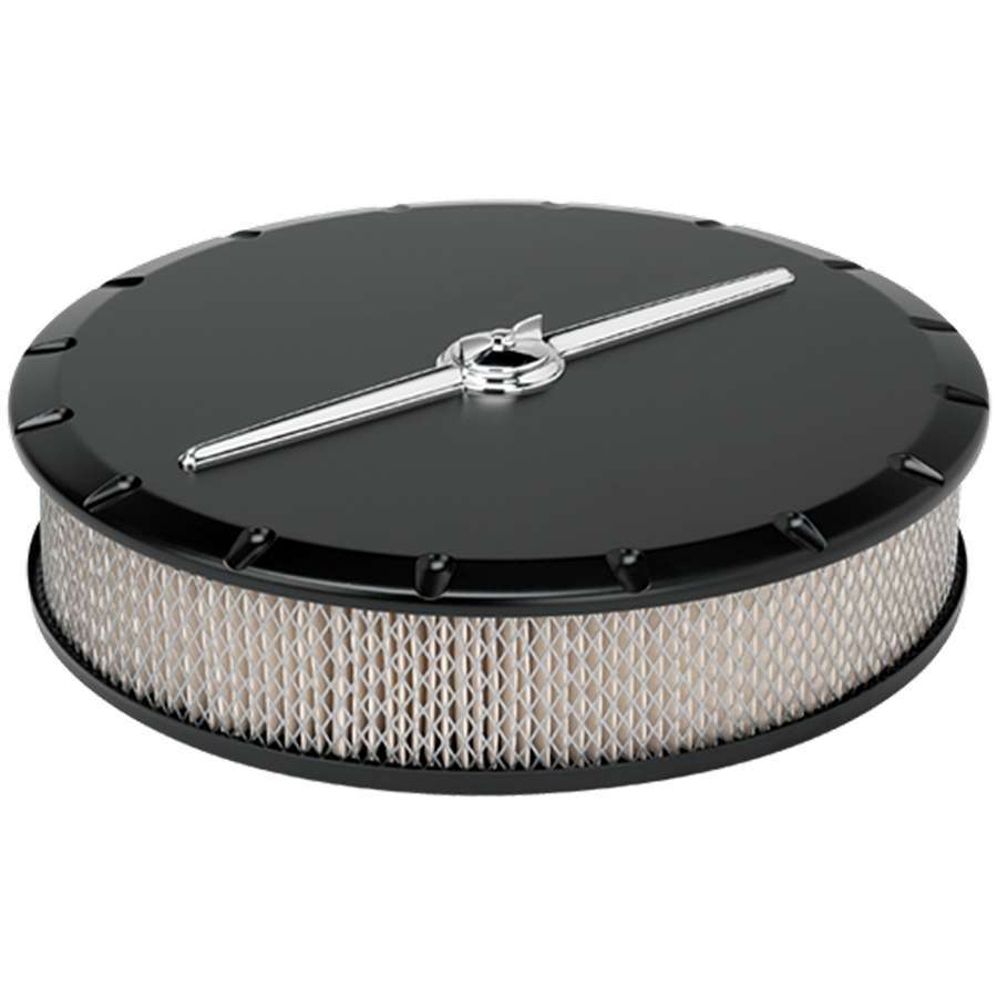 14in Air Cleaner Strmlne Black  -  15824