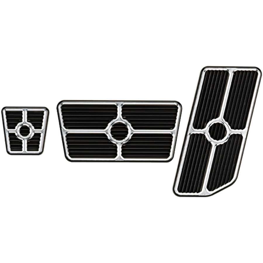 Universal Pedal Kits Grooved Black  -  198625