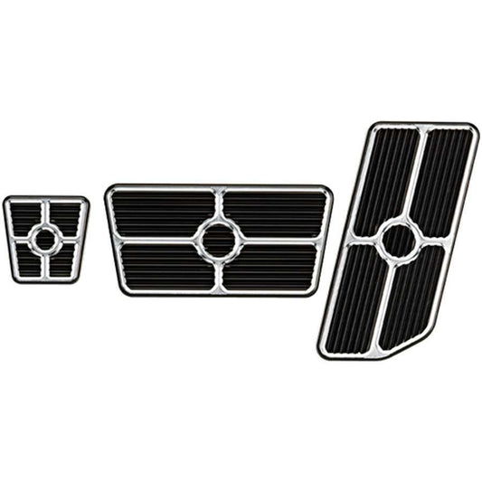 Universal Pedal Kits Grooved Black  -  198625