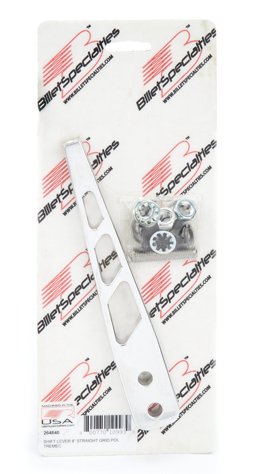 Shift Lever 8in Straight Grid Polished Tremec  -  264840