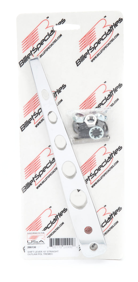 Shift Lever 10in Straigh t Outlaw Polished Tremec  -  266130