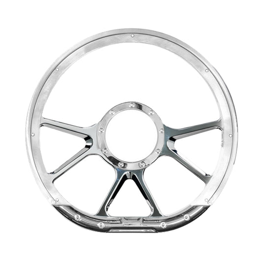 Steering Wheel 14in D-Sh ape Prism Polished  -  29475