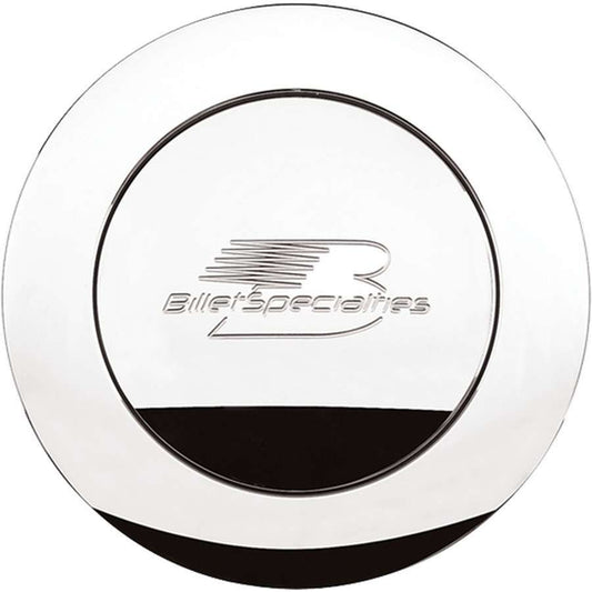 Polished Horn Button Lg. Billet Logo  -  32625