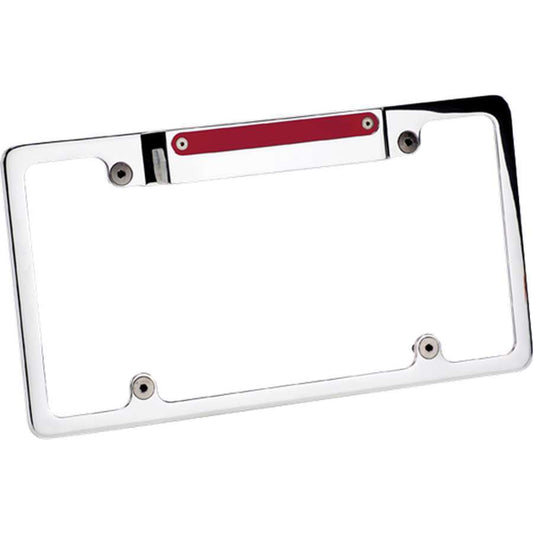 License Frame w/3rd Brake Light Polished  -  55520