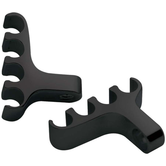 4 Wire Separator Valve Cover Mount Black Pair  -  69784