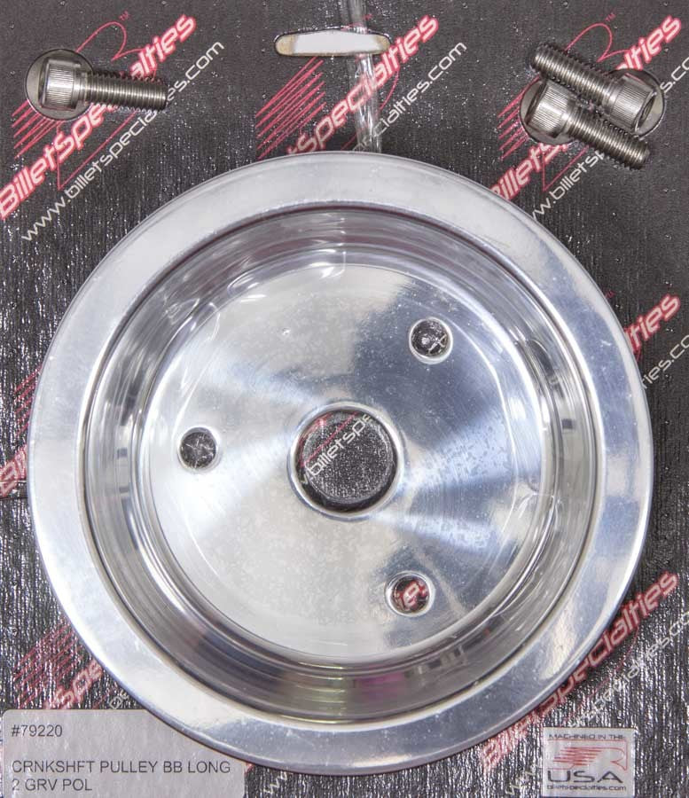 BBC 2 GRV Crank Pulley LWP Polished  -  79220