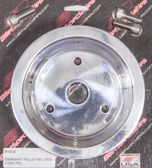 BBC 3 GRV Crank Pulley LWP Polished  -  79230