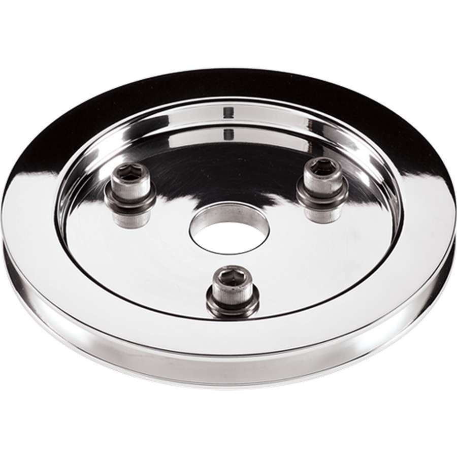 Polished SBC 1 Groove Lower Pulley  -  81120