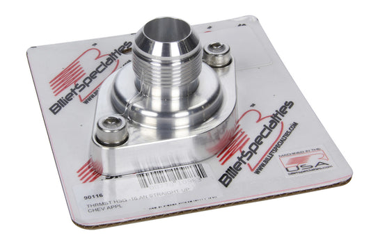 Thermostat Housing -16AN Straight Up Chevy  -  90116