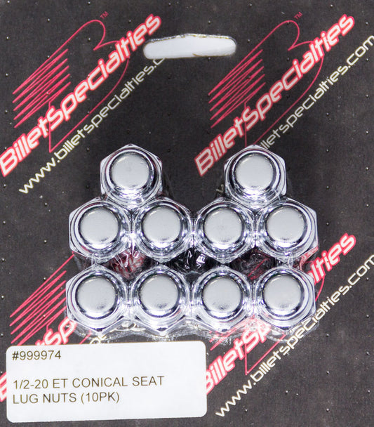 1/2-20 ET Conical Seat Lug Nuts 10 Pack  -  999974