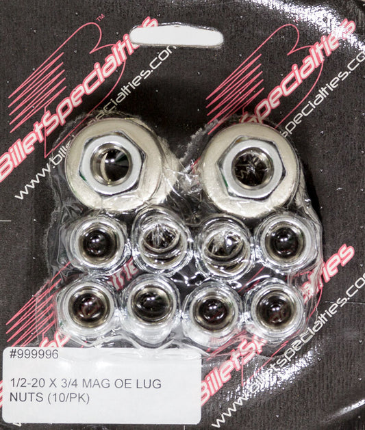 1/2-20 X 3/4 Mag Lug Nuts (10/PK)  -  999996
