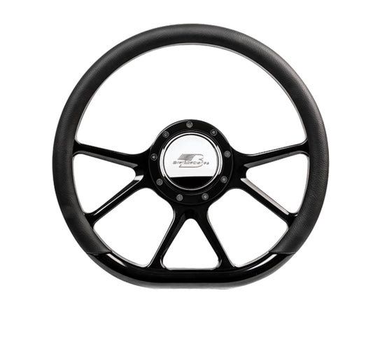 Steering Wheel 14in D-Sh ape Prism Black  -  BLK29475