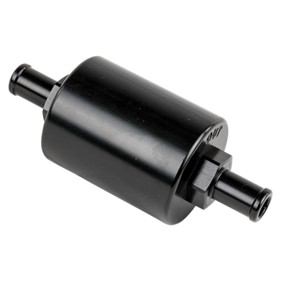 In Line Fuel Filter 3/8 in Barbed Black  -  BLK42130