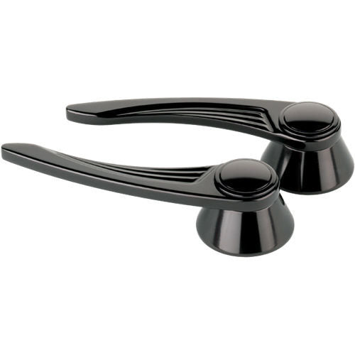 Black Door Handles Ball Milled GM/Ford 49-Up  -  BLK45525