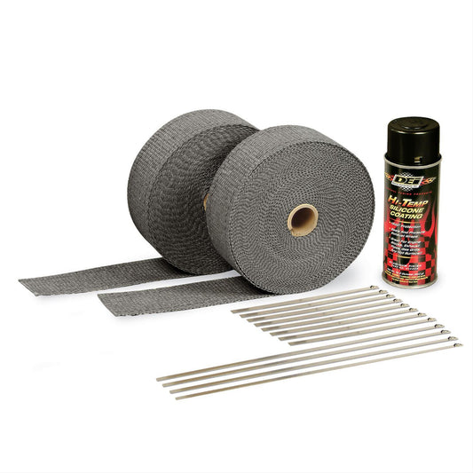 2in Exhaust Wrap Kit Blk w/Blk Silicone Coating  -  10110