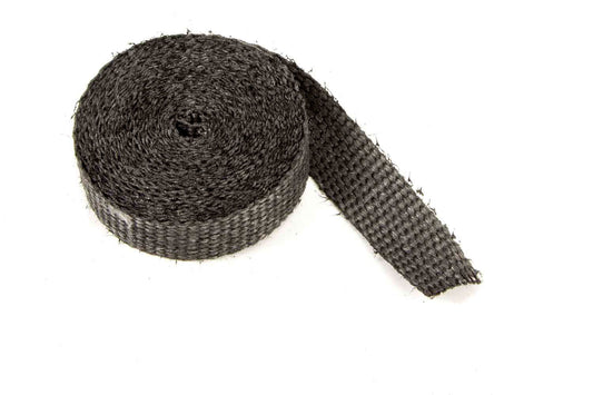 1in x 15' Exhaust Wrap Black Glass  -  10120