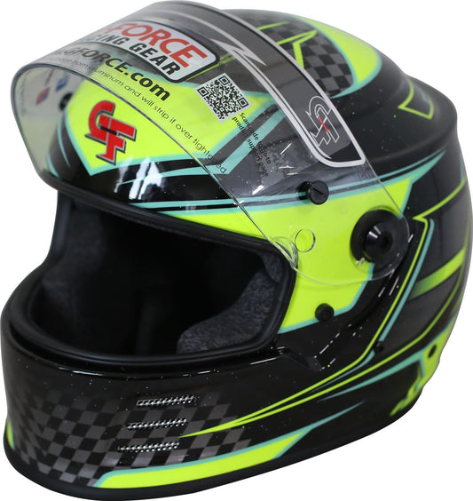 HELMET REVO GRAPHICS XSM YELLOW SA2020  -  13005XSMYL