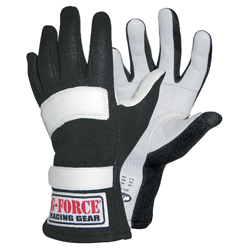 G5 Racing Gloves Large Black  -  4101LRGBK