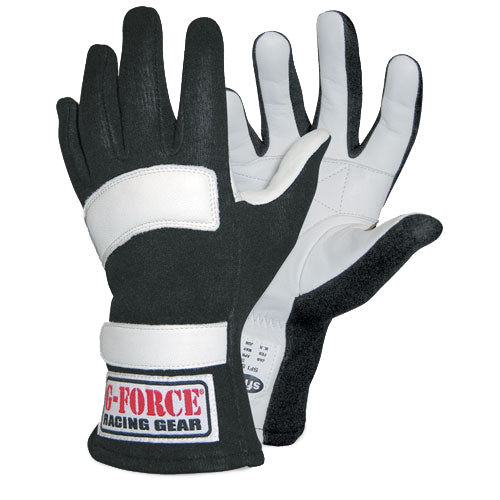 GF5 Racing Gloves X- Small Black  -  4101XSMBK