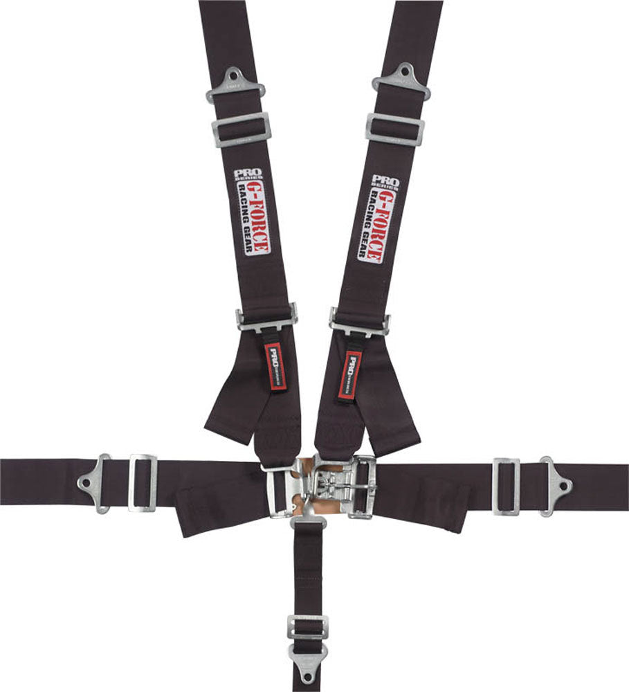 Indivd. Shoulder Harness Pull-Down Blk Pro Series  -  6000BK