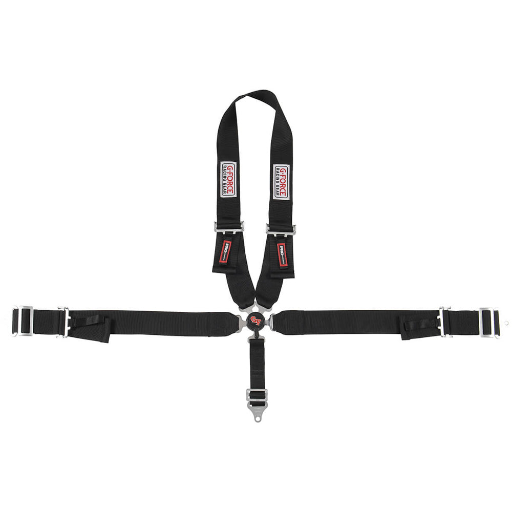 5pt Harness Camlock Black U Shoulder Pull-Dn  -  7140BK