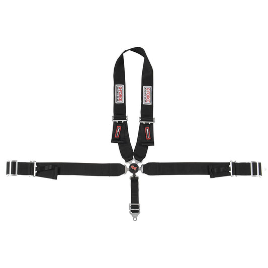 5pt Harness Camlock Black U Shoulder Pull-Dn  -  7140BK