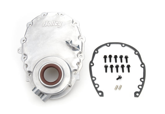 SBC Vortec Alm Timing Cover w/Crank Senspr  -  21-152