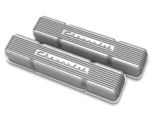 SBC Valve Covers Finned Vintage Series Natural  -  241-106