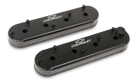 LS Billet Rail Fab. Alm Valve Covers  w/Oil Cap  -  241-294