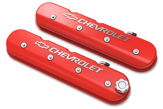 LS Series Valve Covers w/Bowtie Chevrolet Logo  -  241-404