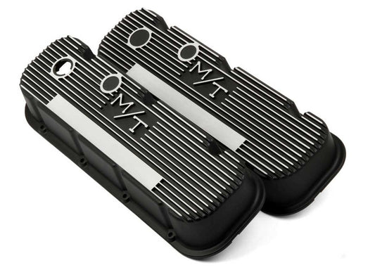 BBC M/T Valve Cover Set - Black Krinkle  -  241-85