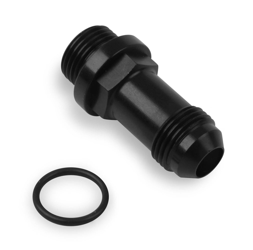 8an Carb Inlet Fitting Long Style - Black  -  26-153-1