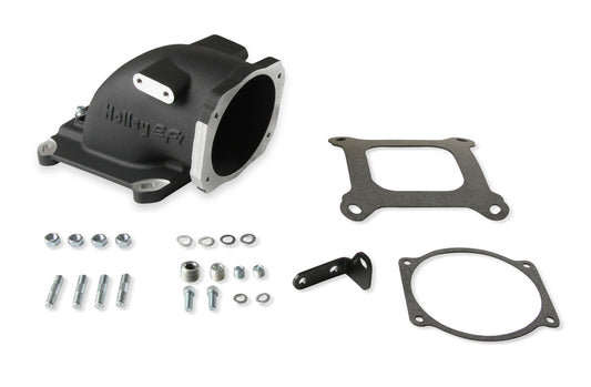 Intake Elbow 4150 GM LS TB Flange - Black  -  300-240BK