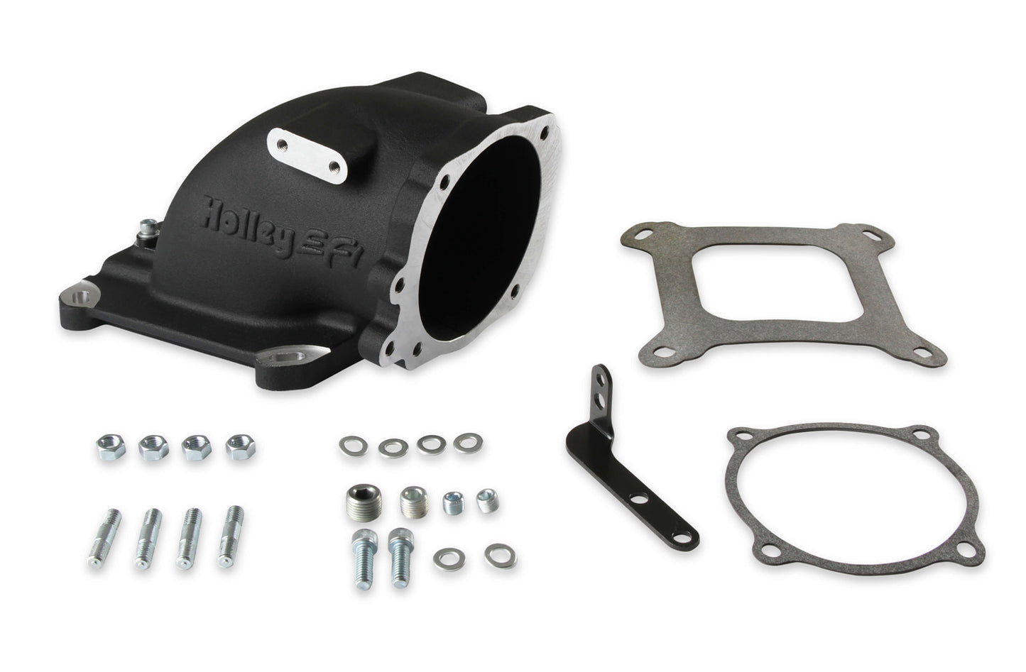 Intake Elbow 4150 Ford TB Flange - Black  -  300-240FBK