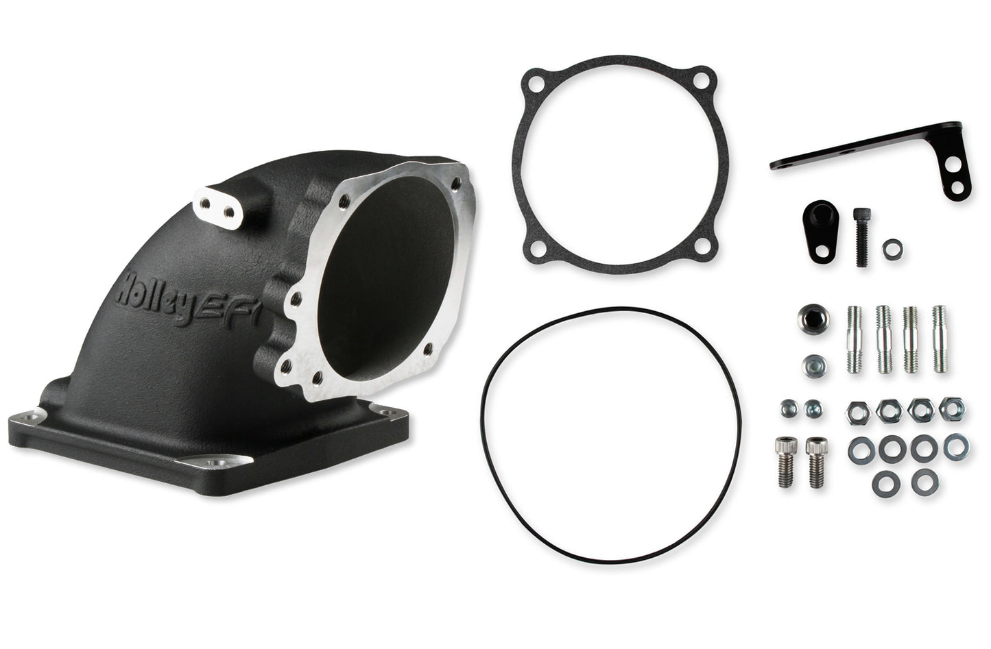 Intake Elbow Ford 5.0L W/4500 TB Flange Black  -  300-249BK