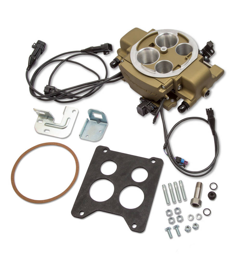 Sniper EFI Quadrajet Kit Gold Finish  -  550-869