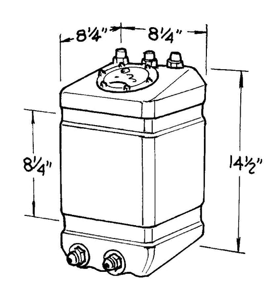 3-Gallon Pro Drag Fuel Cell  -  220-003-01